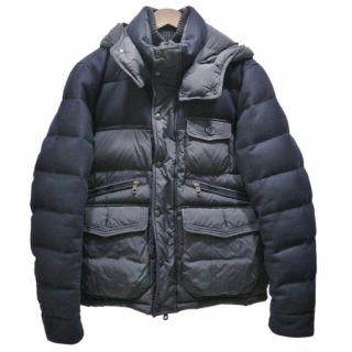 モンクレール(MONCLER)の★値下げ★　モンクレール　EGIDEウール切替ダウン　ハンガー付き(ダウンジャケット)