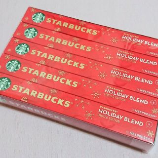 スターバックスコーヒー(Starbucks Coffee)の【新品未開封】STARBUCKS NESPRESSO ホリデーブレンド カプセル(コーヒー)