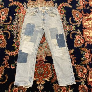 リーバイス(Levi's)の★みみさま専用★【LEVI'S】505 パッチワーク加工　デニム　パンツ　W33(デニム/ジーンズ)