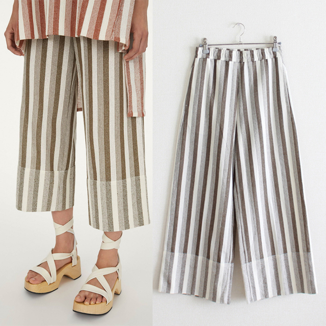 超高品質で人気の Jil Sander - JIL SANDER/ジルサンダー/ストライプワイドパンツ カジュアルパンツ 超高品質で人気の Jil Sander - JIL SANDER/ジルサンダー/ストライプワイドパンツ カジュアルパンツ