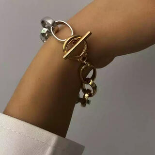 トーガ(TOGA)のContrast oval chain bracelet No.538(ブレスレット/バングル)