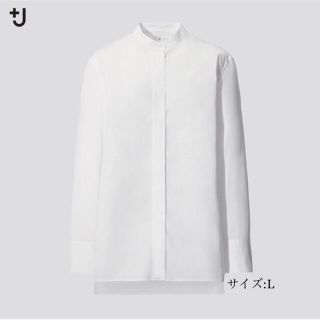 ユニクロ(UNIQLO)のスーピマコットンスタンドカラーシャツ（長袖）(シャツ/ブラウス(長袖/七分))