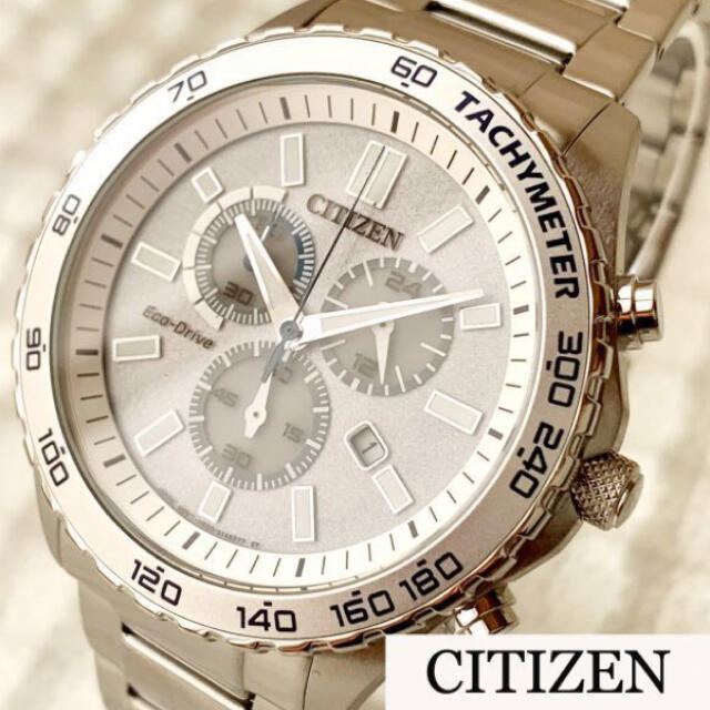 新品☆即納☆CITIZEN☆シチズン☆エコドライブ/クロノグラフ/シルバー