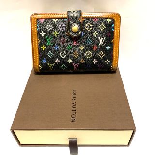 ルイヴィトン(LOUIS VUITTON)のヴィトン  マルチカラーがま口二つ折り財布(財布)