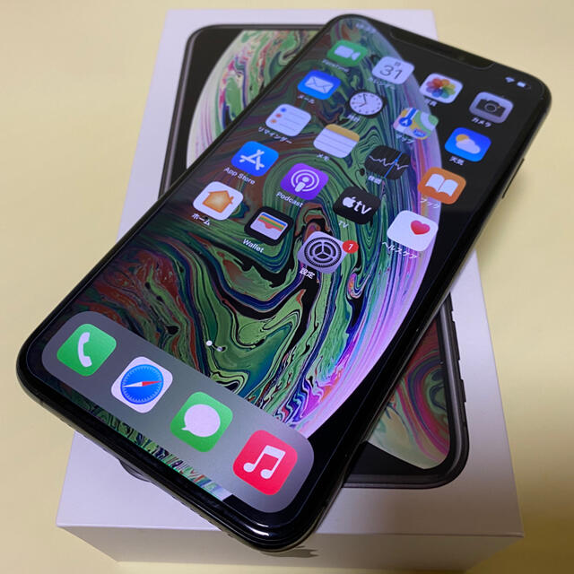 美品 SIMフリー iPhone XS MAX 256GB スペースグレイ