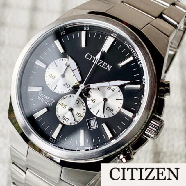 新品★即納★CITIZEN★シチズン★クオーツ★クロノグラフ★生活防水★メンズ