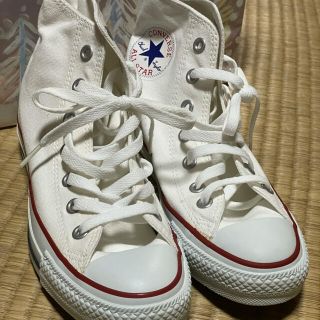 コンバース(CONVERSE)のコンバース　ハイカット　ホワイト　24.5(スニーカー)