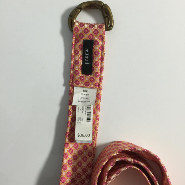 J.Crew(ジェイクルー)の新品 J.Crew シルク ベルト レディースのファッション小物(ベルト)の商品写真