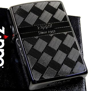 ジッポー(ZIPPO)の(送料込み)ZIPPO◇両面◇アーガイルメッシュ◇ブラック◇新品◇ジッポ(タバコグッズ)