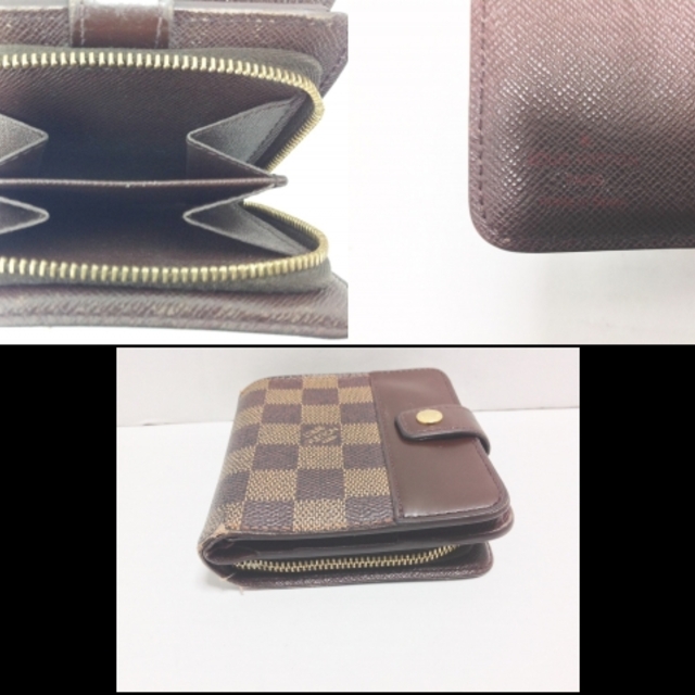 LOUIS VUITTON(ルイヴィトン)のルイヴィトン 2つ折り財布 ダミエ N61668 レディースのファッション小物(財布)の商品写真