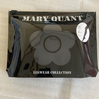 マリークワント(MARY QUANT)のマリークワント☆デイジー柄☆タイツ☆ブラック(タイツ/ストッキング)