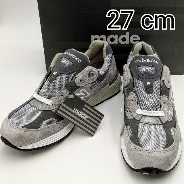 ★新品★27cm★NEW BALANCE M992GR スウェード グレー D