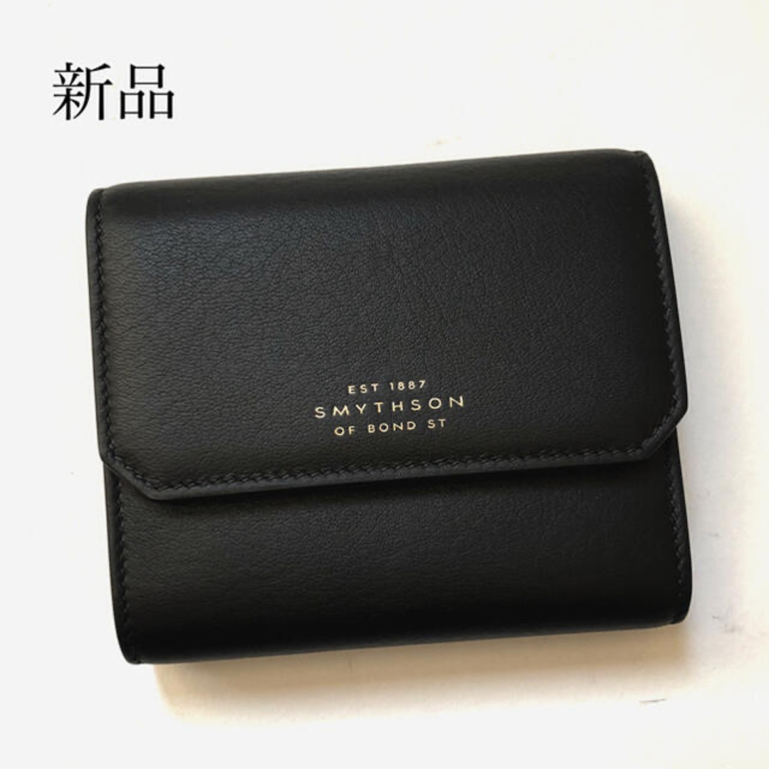 Smythson - 新品 SMYTHSON スマイソン 財布 コンパクト Smythson - 新品 SMYTHSON スマイソン 財布 コンパクト