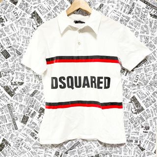 ディースクエアード(DSQUARED2)のDSQUARED2 ディースクエアード　ビックロゴ　ポロシャツ　メンズ　L(ポロシャツ)