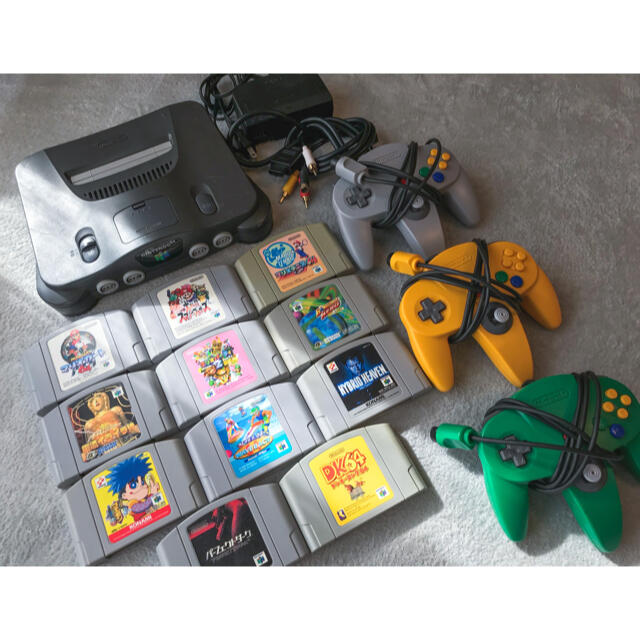 【Nintendo】ニンテンドー64/コントローラー3/ソフト9+おまけ付 | フリマアプリ ラクマ