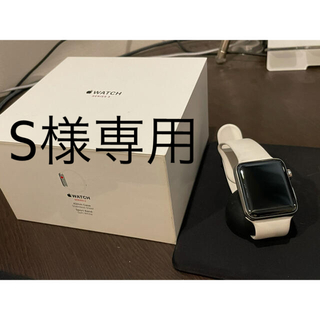 アップルウォッチ(Apple Watch)のApple Watch  Series 3 ステンレススチール　セルラーモデル(腕時計(デジタル))