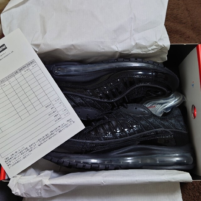 NIKE(ナイキ)の新品 supreme nike air max 98 black 27cm  メンズの靴/シューズ(スニーカー)の商品写真