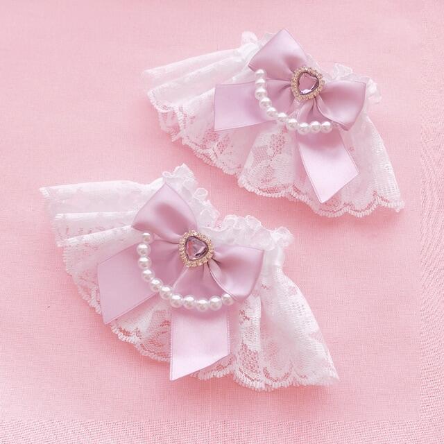 白 パープルハートストーン レースお袖留め ロリータ ゆめかわいい 量産型 の通販 By Ceui S Shop ラクマ 白 パープルハートストーン レースお袖留め ロリータ ゆめかわいい 量産型 の通販 By Ceui S Shop ラクマ