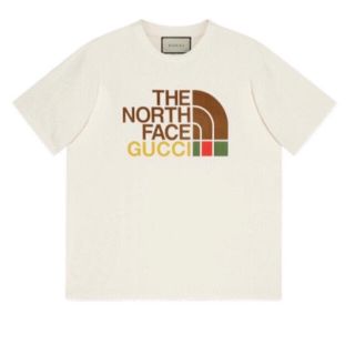 グッチ(Gucci)の【らくまーん様専用】GUCCI × THE NORTH FACE コラボTシャツ(Tシャツ/カットソー(半袖/袖なし))