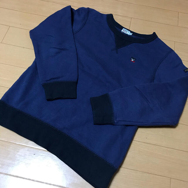 DOUBLE.B(ダブルビー)のaimlyさま専用・DOUBLE.B 定番ネイビートレーナー140 キッズ/ベビー/マタニティのキッズ服男の子用(90cm~)(Tシャツ/カットソー)の商品写真