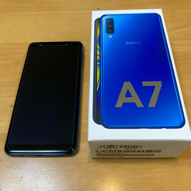 極美品】Samsung Galaxy A7 64GB simフリー(ブルー) 【数量は多】 7040 ...