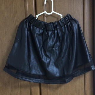 レザースカート 黒(ミニスカート)
