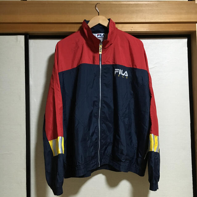 超希少‼︎ 90s' FILA Teach nylon jacket