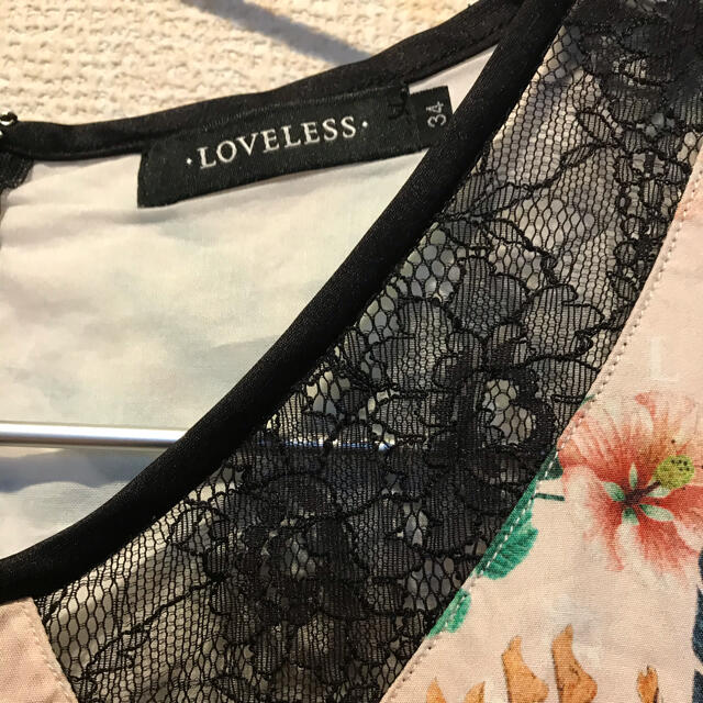 LOVELESS(ラブレス)の☆最終値下げ40%OFF☆LOVELESS モノグラムフェイクカラードレス レディースのワンピース(ミニワンピース)の商品写真