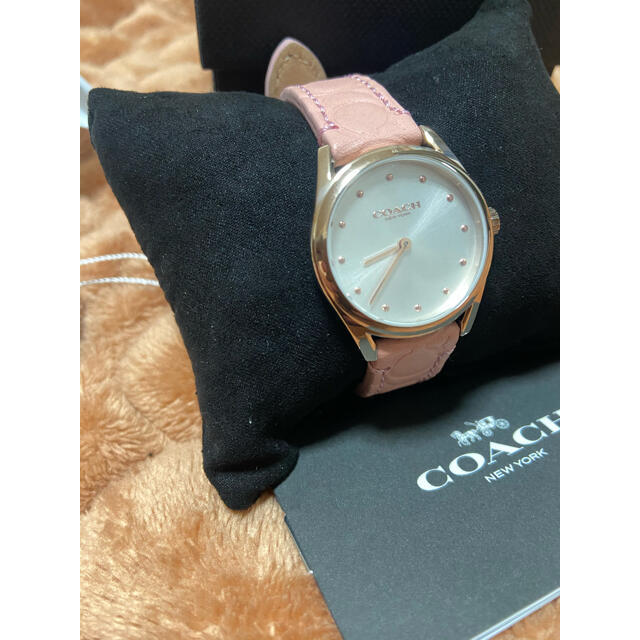 COACH(コーチ)のコーチ　COACH レディース ローズゴールド  革ベルト 14503210 レディースのファッション小物(腕時計)の商品写真