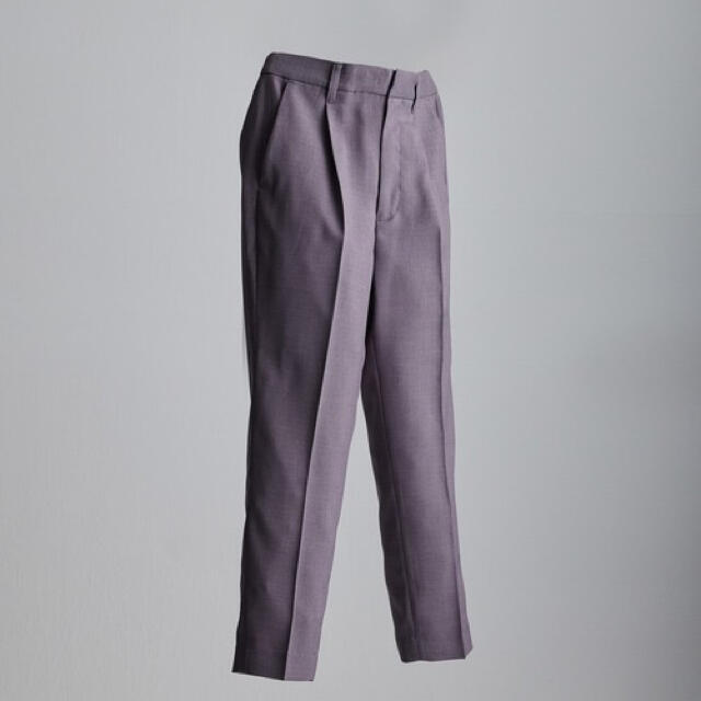 【WYM LIDNM】PE SLOW TAPERED SLACKS パープル  メンズのパンツ(スラックス)の商品写真