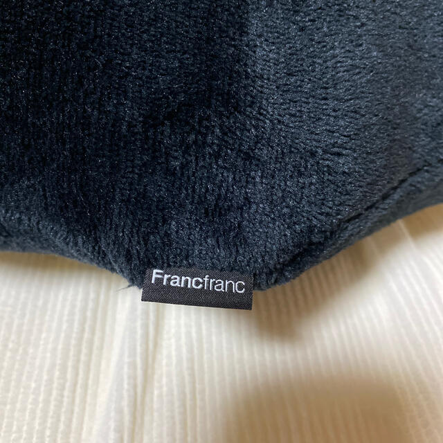 Francfranc(フランフラン)のフランフランクッション　クッション　ブラック　フランフラン インテリア/住まい/日用品のインテリア小物(クッション)の商品写真