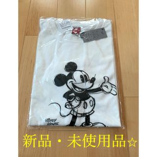 ディズニー(Disney)の【新品】ディズニー　ミッキーマウス　半袖Ｔシャツ　白　Lサイズ(Tシャツ(半袖/袖なし))