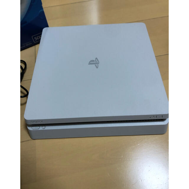 PlayStation4(プレイステーション4)のPS4 本体 CUH-2100AB02 500GB glacier white  エンタメ/ホビーのゲームソフト/ゲーム機本体(家庭用ゲーム機本体)の商品写真