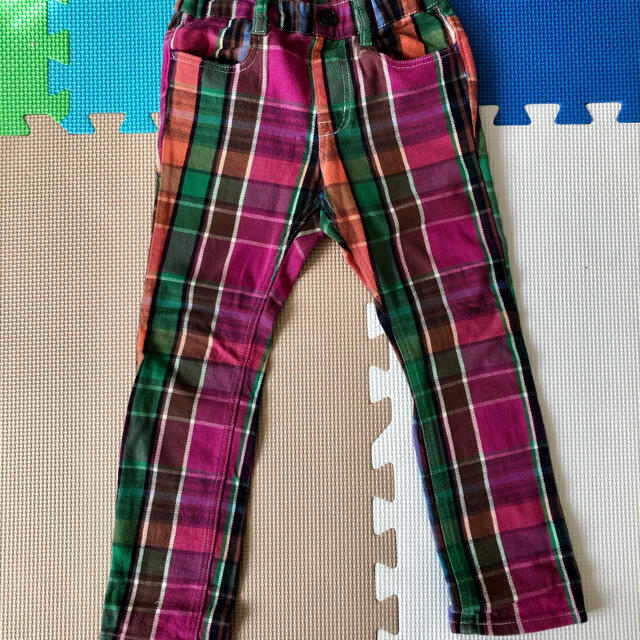 F.O.KIDS(エフオーキッズ)の110cm☆チェックスキニーパンツ キッズ/ベビー/マタニティのキッズ服男の子用(90cm~)(パンツ/スパッツ)の商品写真