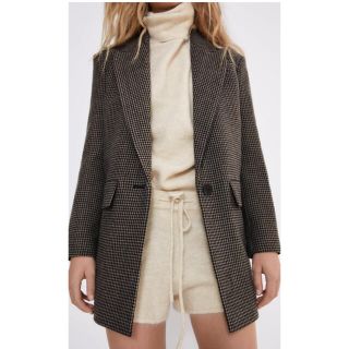 ザラ(ZARA)の【タグ付き】ZARA 千鳥格子柄ブレザー XS(チェスターコート)