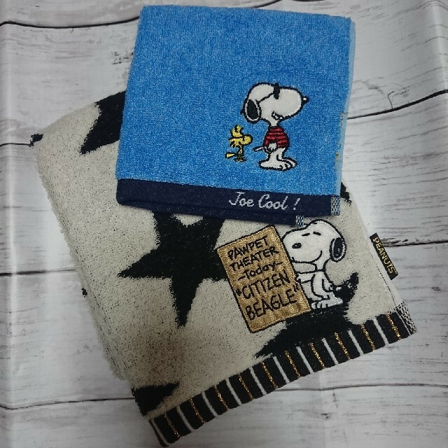 SNOOPY(スヌーピー)のSNOOPY  タオル2点セット インテリア/住まい/日用品の日用品/生活雑貨/旅行(タオル/バス用品)の商品写真