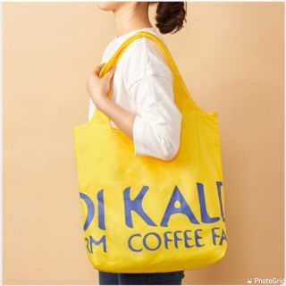 カルディ(KALDI)の【新品】KALDI カルディ オリジナルエコバッグ イエロー(エコバッグ)