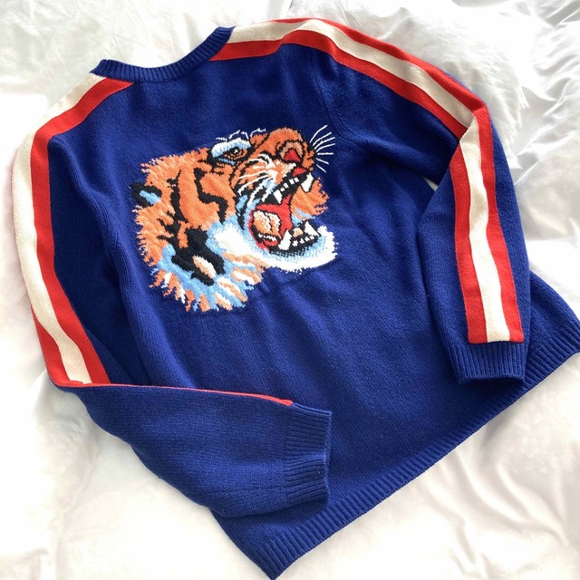 極美品GUCCI/グッチ ニット/セーター/Tiger タイガー