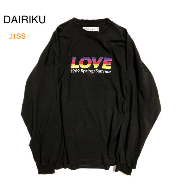 高級品市場 DAIRIKU - SUNSEA ダイリク Tee love Vintage  21SS Tシャツ/カットソー(七分/長袖)