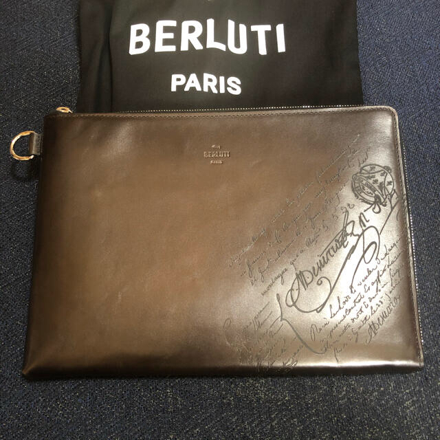 BERLUTI ニノGM レザー ドキュメントホルダー　クラッチバッグ