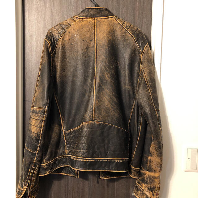 ケネスコール ライダースレザーダメージ加工ジャケット | www