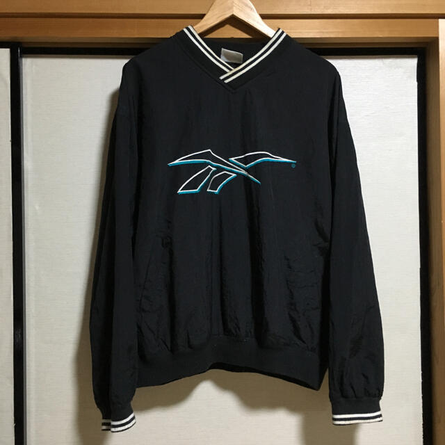 Reebok(リーボック)の90s' Reebok Big vector logo nylon po jkt メンズのジャケット/アウター(ナイロンジャケット)の商品写真