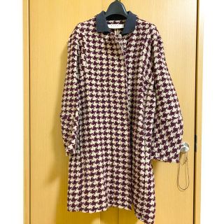 マルニ(Marni)の値下げ! マルニコートMARNI 千鳥格子　カシミア レディース コート(ロングコート)