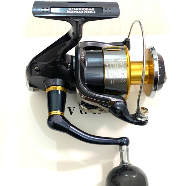 SHIMANO(シマノ)のツインパワーSW8000PG【使用1回】 スポーツ/アウトドアのフィッシング(リール)の商品写真