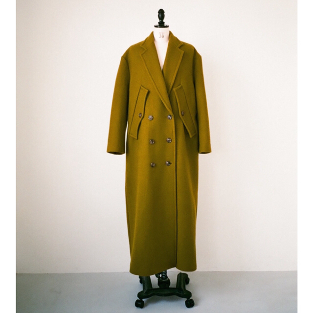 Ameri VINTAGE(アメリヴィンテージ)のCLANEクラネ ロングコート HAND CHESTER COAT 黒 サイズ2 レディースのジャケット/アウター(チェスターコート)の商品写真