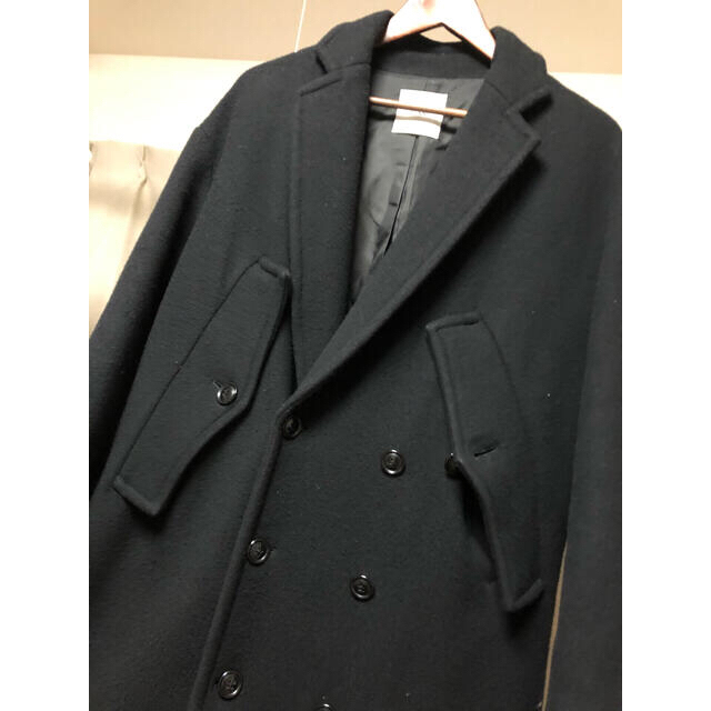 Ameri VINTAGE(アメリヴィンテージ)のCLANEクラネ ロングコート HAND CHESTER COAT 黒 サイズ2 レディースのジャケット/アウター(チェスターコート)の商品写真