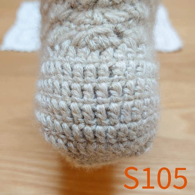 【ハンドメイド】 カシミヤの手編みソックス S105 ハンドメイドのファッション小物(レッグウェア)の商品写真