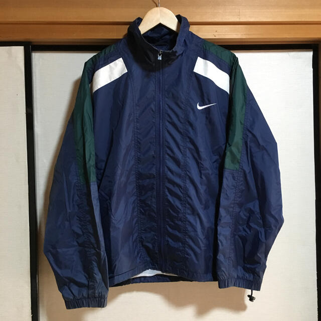 激レア！90s' NIKE Back logo Nylon jacket ナイキ 特别免费送货 8319