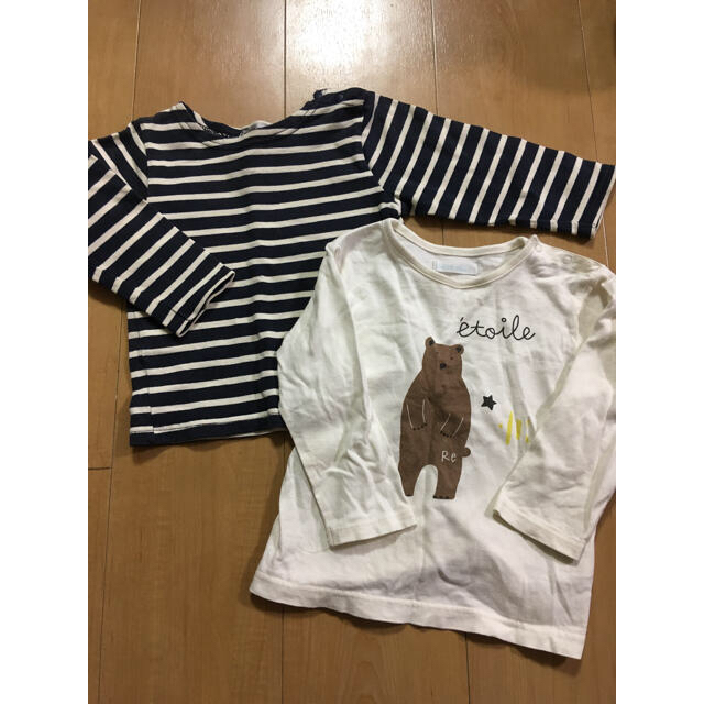 BeBe(ベベ)の【専用】Tシャツ2枚セット90 べべ キッズ/ベビー/マタニティのキッズ服男の子用(90cm~)(Tシャツ/カットソー)の商品写真