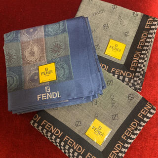フェンディ(FENDI)の購入者決定済み新品未使用フェンディ　3枚セット(ハンカチ/ポケットチーフ)